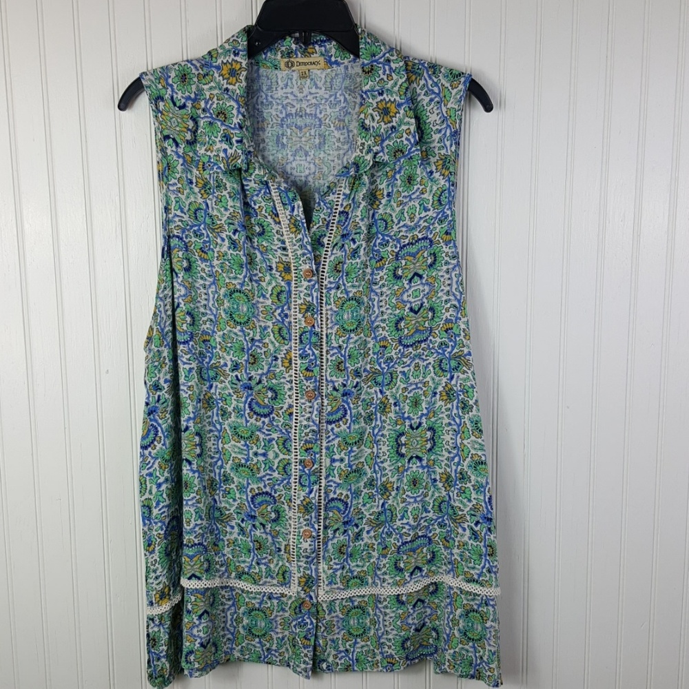 DEMOCRACY Boho Sleeveless Top